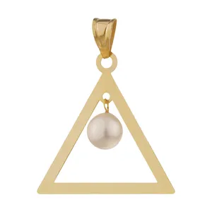 آویز گردنبند طلا 18 عیار زنانه الن نار مدل 1360