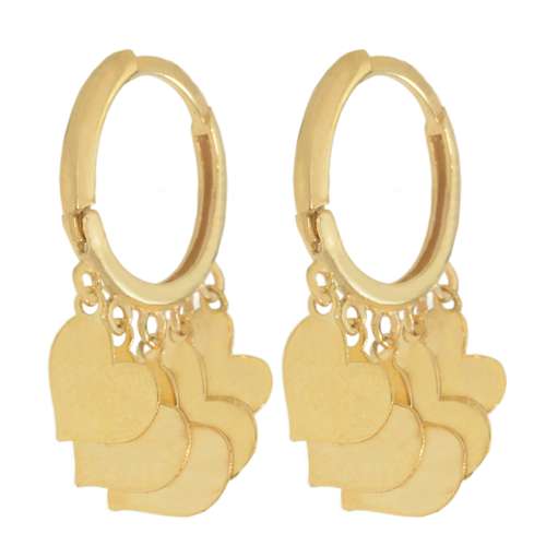 گوشواره طلا 18 عیار زنانه طلای مستجابی کد 670151
