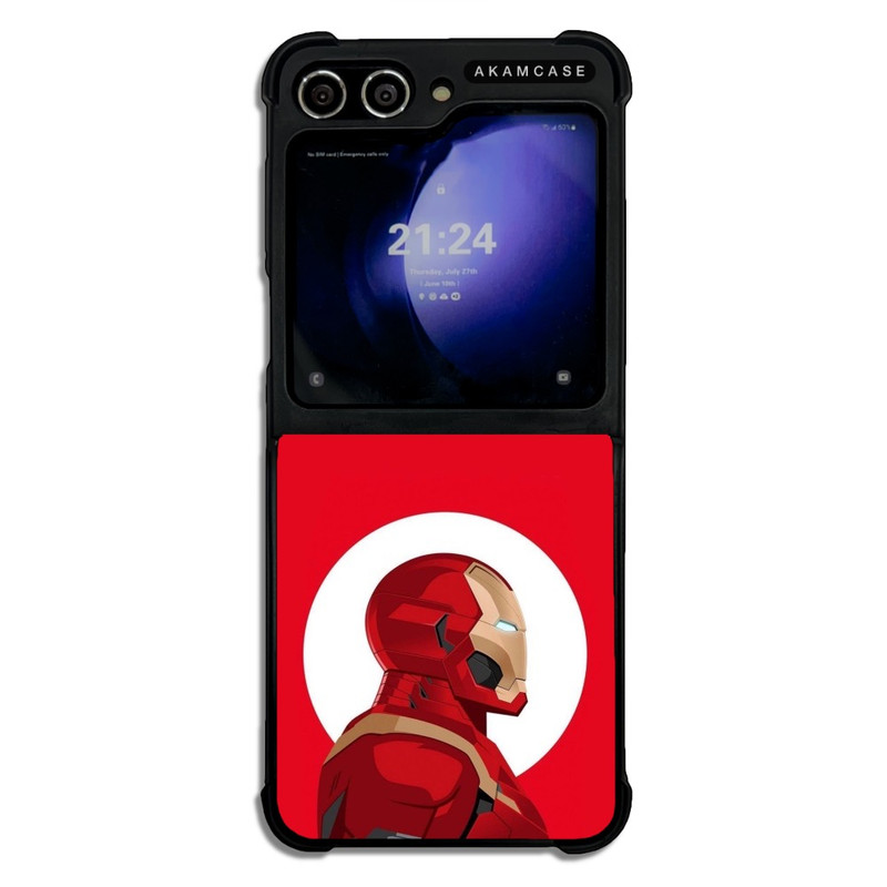 کاور آکام مدل AMC-WSGZFLIP5-IRON MAN11 مناسب برای گوشی موبایل سامسونگ Galaxy Z Flip 5