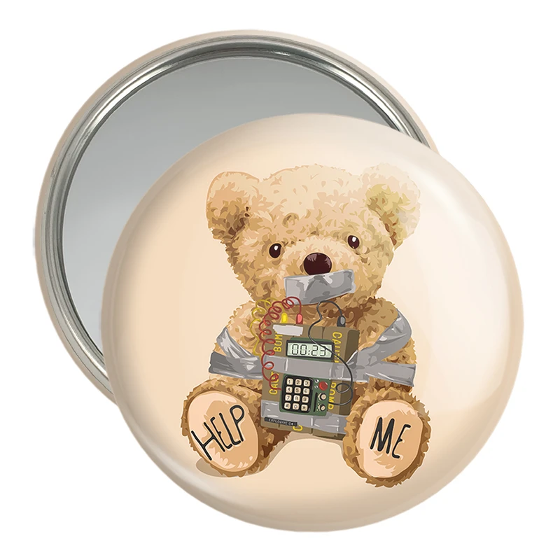 آینه جیبی خندالو مدل تدی Teddy کد 26151