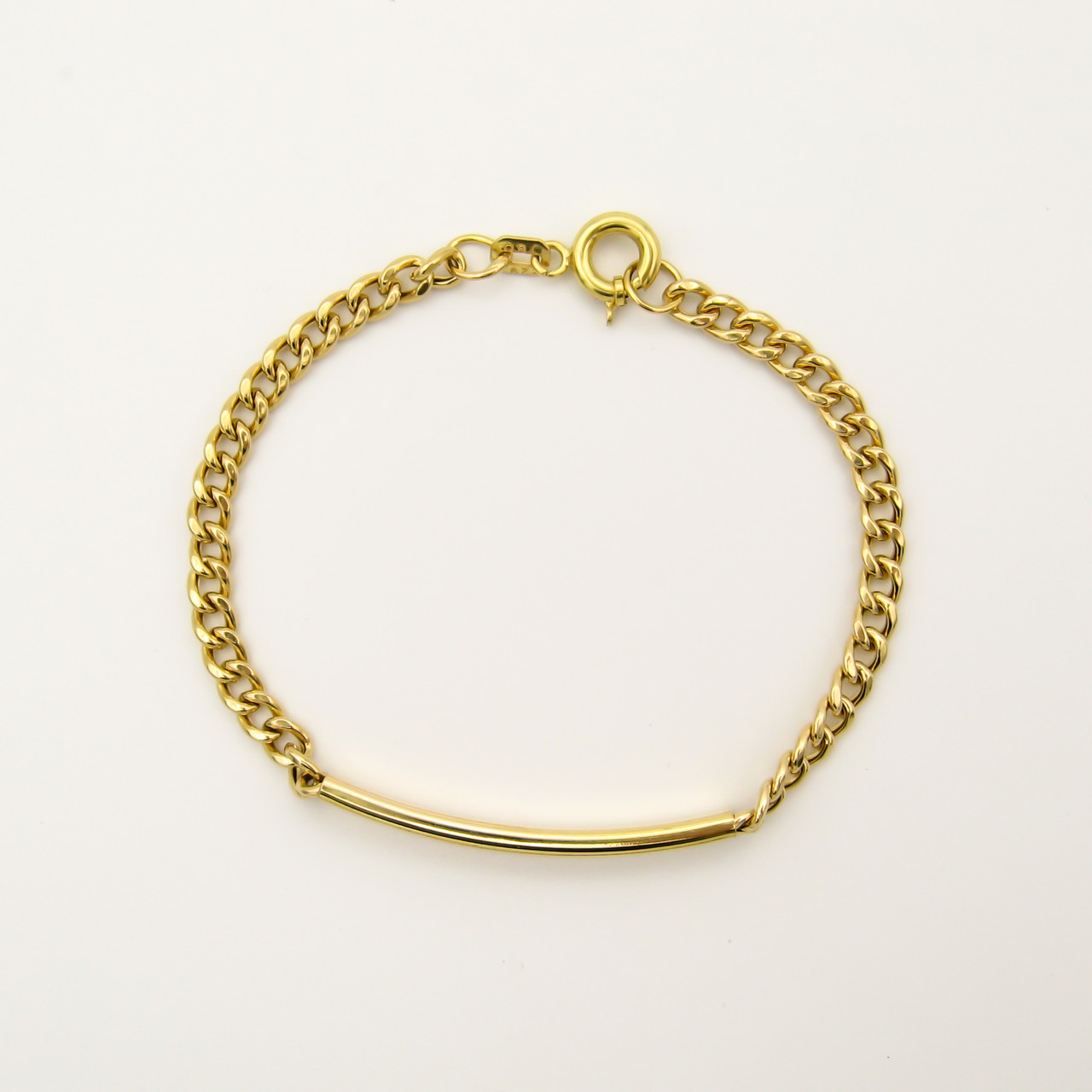 دستبند طلا 18 عیار زنانه کاپانی مدل KB018