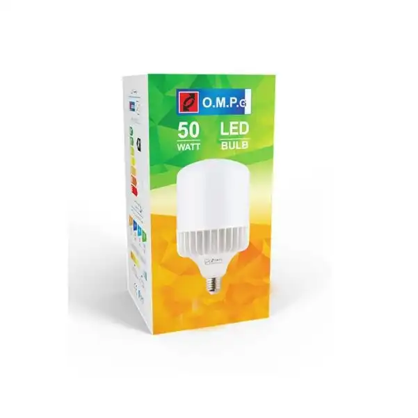 لامپ ال ای دی 50 وات امید پدیده گرمسار مدل استوانه‌ای دایکست پایه E27