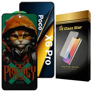 Glass Star CATPRVS Privacy Screen Protector For Xiaomi Poco X6 Pro