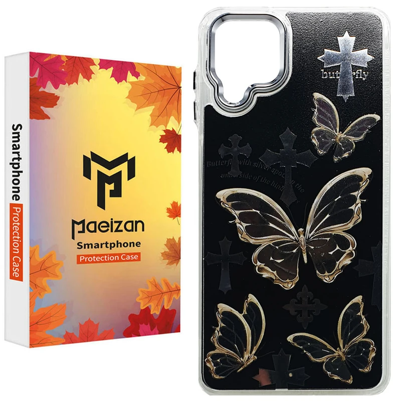کاور پاییزان مدل Butterfly Cross طرح لاکجری مناسب برای گوشی موبایل سامسونگ Galaxy A12 / M12 / F12