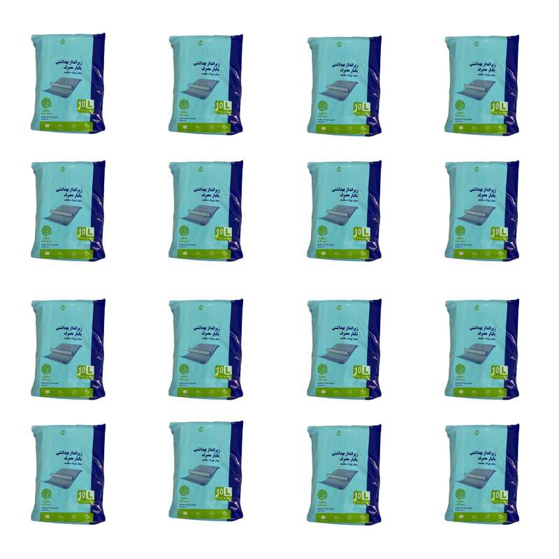 پد زیر انداز بهداشتی یکبار مصرف بیمار مدل DP16 مجموعه 16 عددی