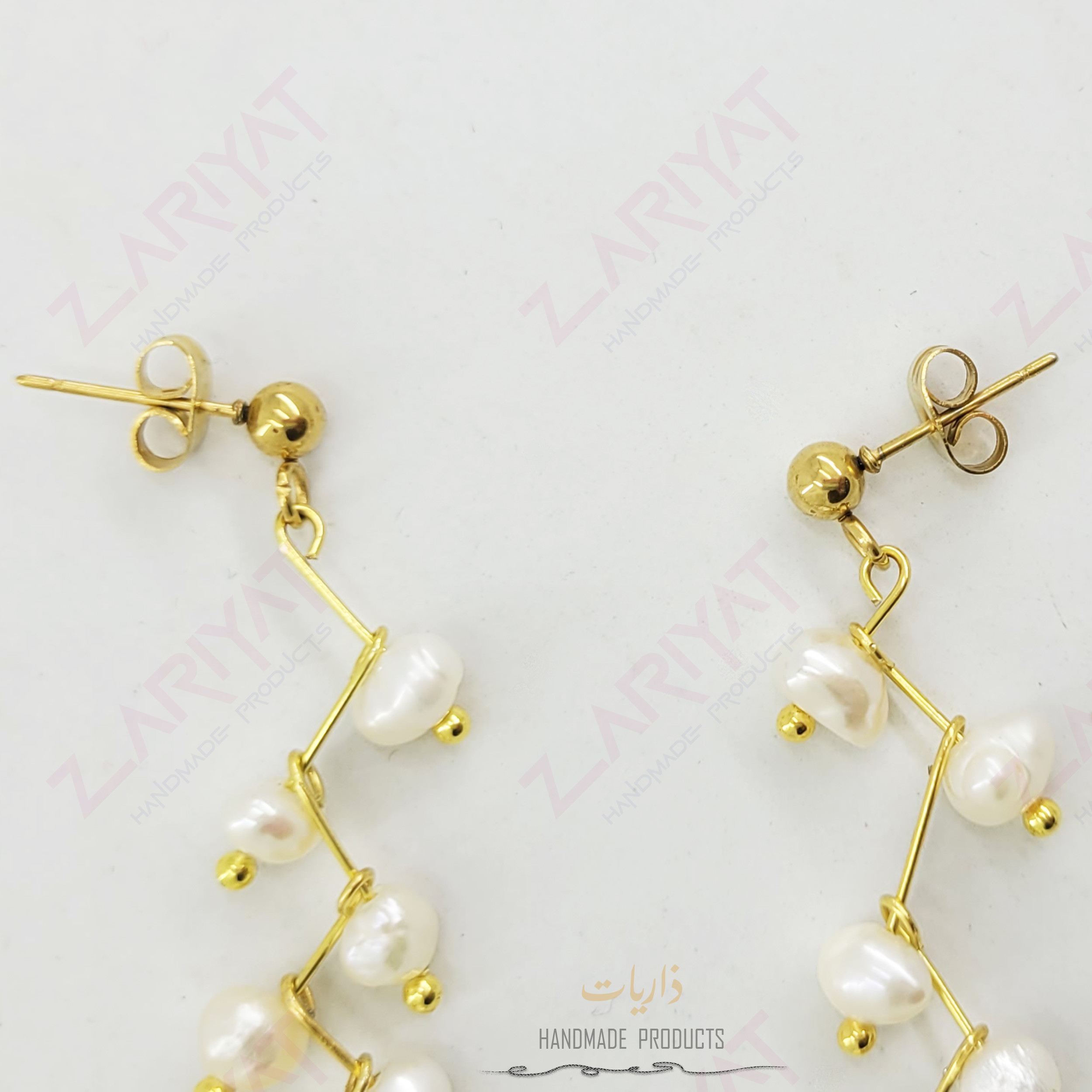 گوشواره زنانه ذاریات مدل Pearl کد Z-E584