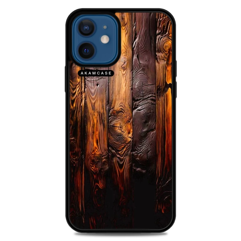 کاور آکام مدل AMC-WA12M-WOOD-14 مناسب برای گوشی موبایل اپل iPhone 12 Mini