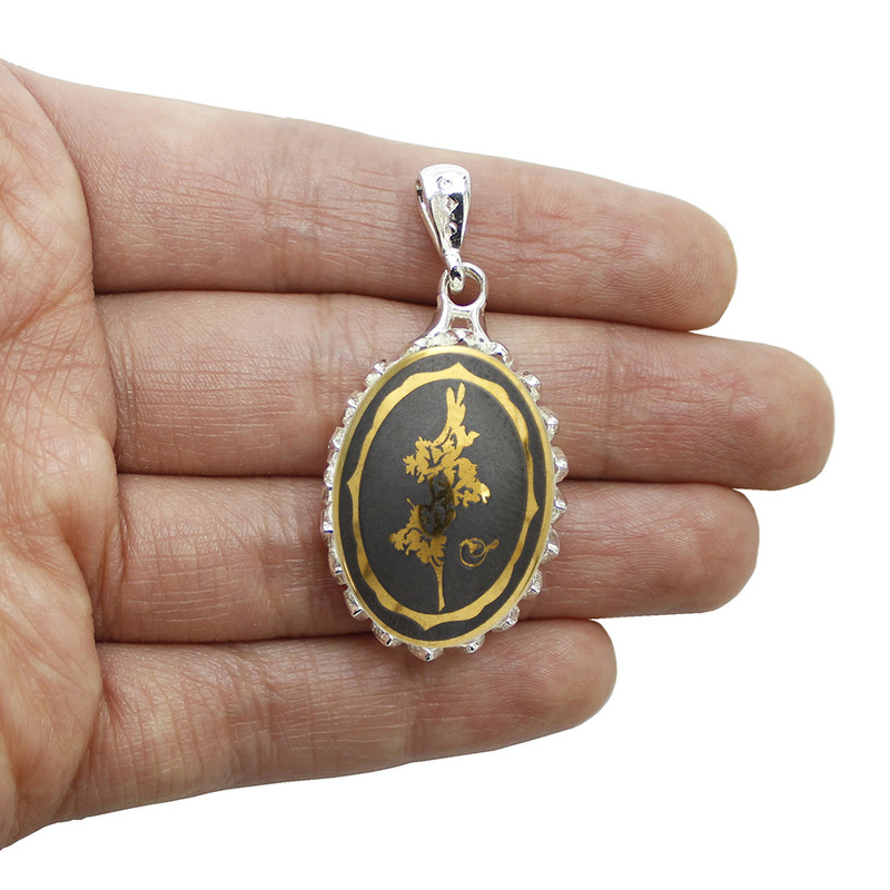 آویز گردنبند نقره زنانه مدل حدید بهمن کد 701510 آویز گردنبند نقره زنانه مدل حدید بهمن کد 701510