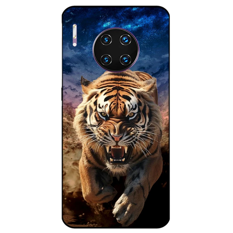 کاور مگافون طرح ببر مدل 7454 مناسب برای گوشی موبایل هوآوی Mate 30