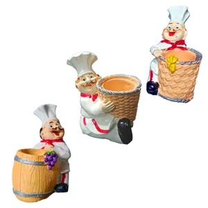 مجسمه طرح آشپزباشی مدل Chef مجموعه سه عددی