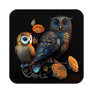 زیر لیوانی کاکتی طرح حیوانات رنگی مدل mp26638