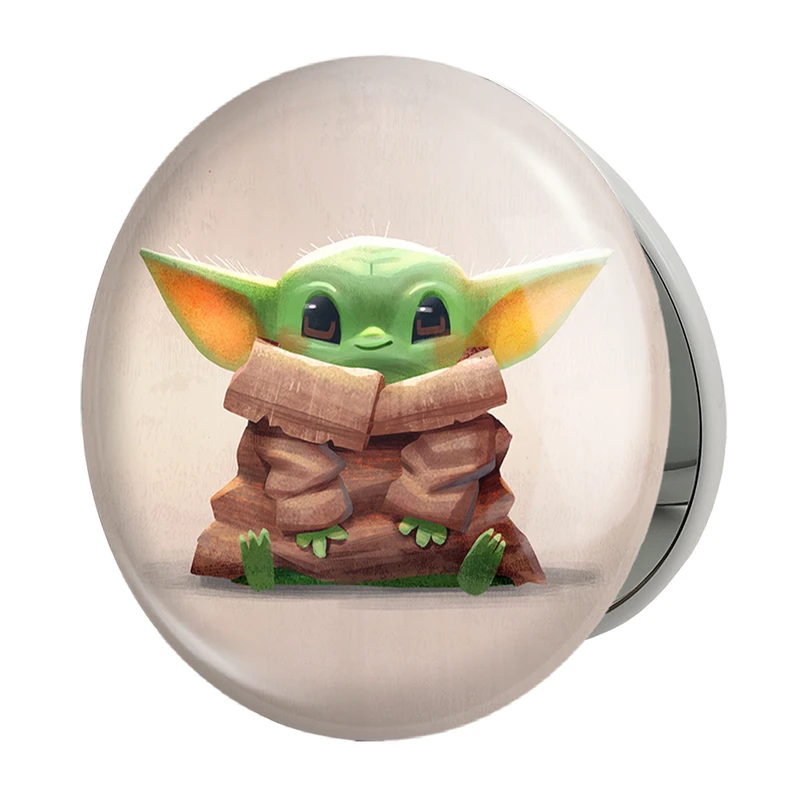 آینه جیبی خندالو طرح یودا سریال جنگ ستارگان مدل تاشو کد 26078 