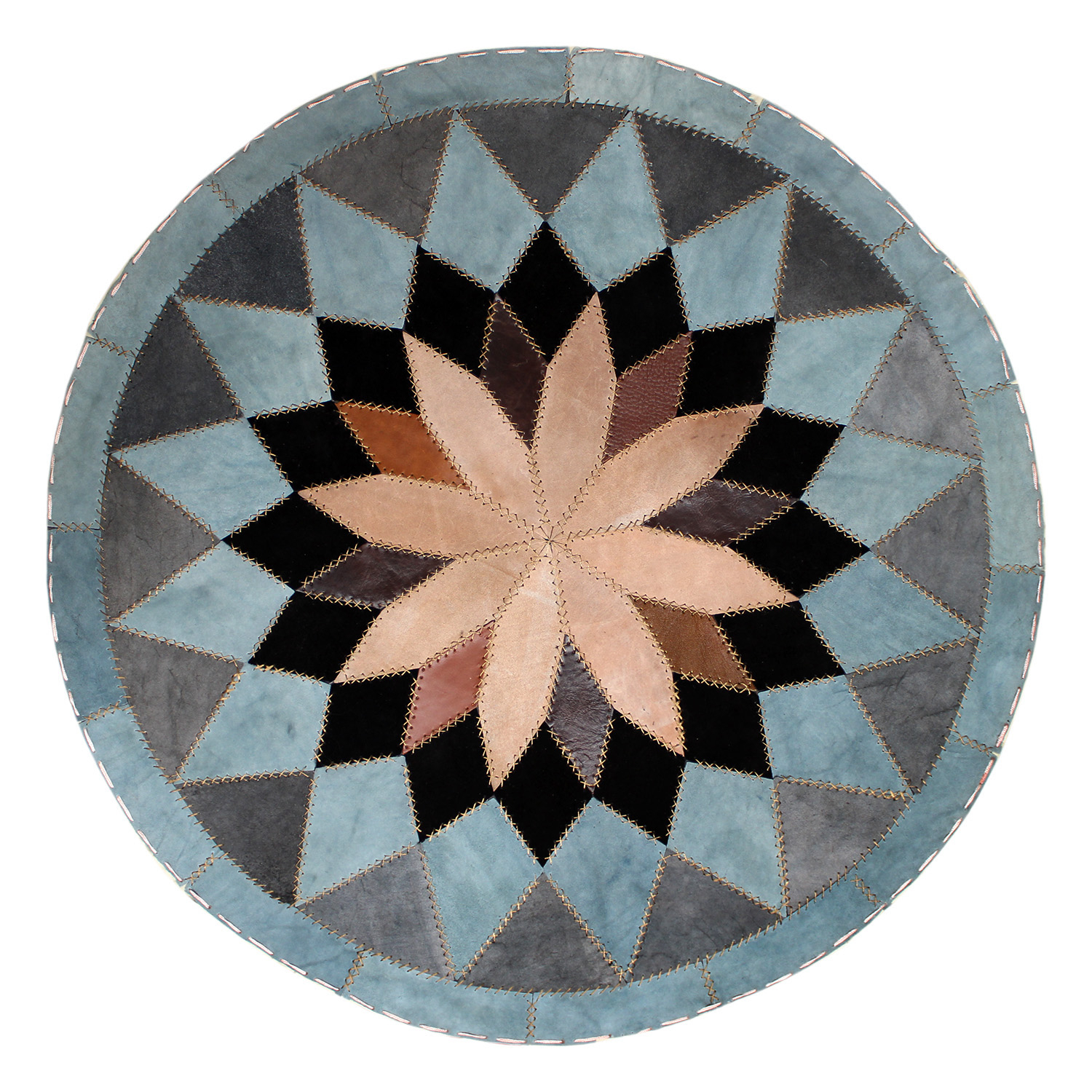  کلاژ فرش چرم و پوست کد 117