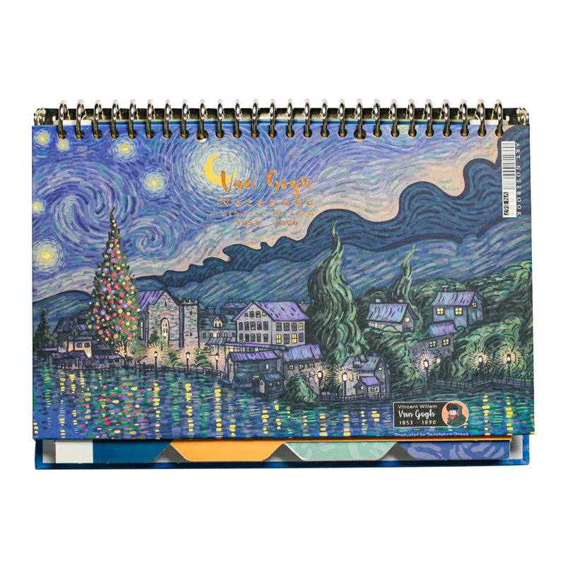دفتر کلاسوری 100 برگ طرح ونگوگ کد VR26-07