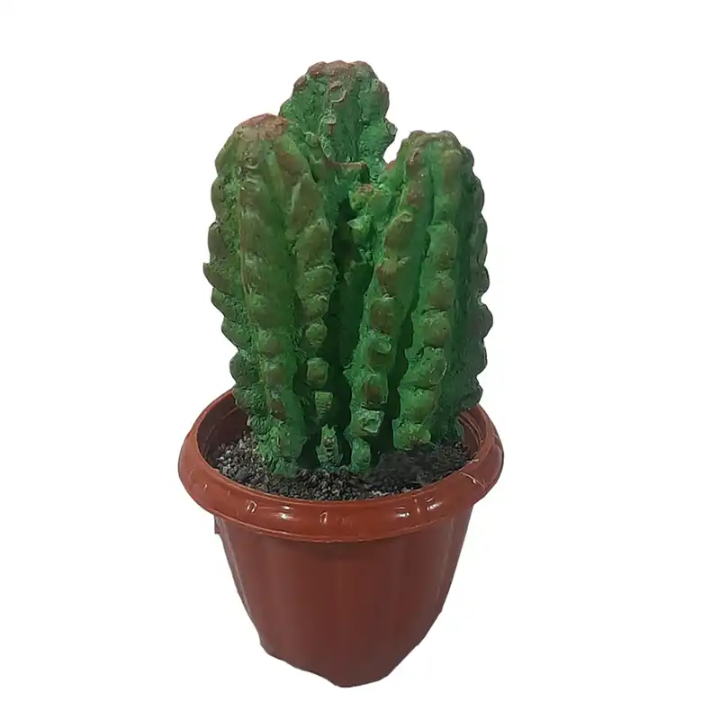 گل مصنوعی مدل کاکتوس میناتوری مجموعه 3 عددی