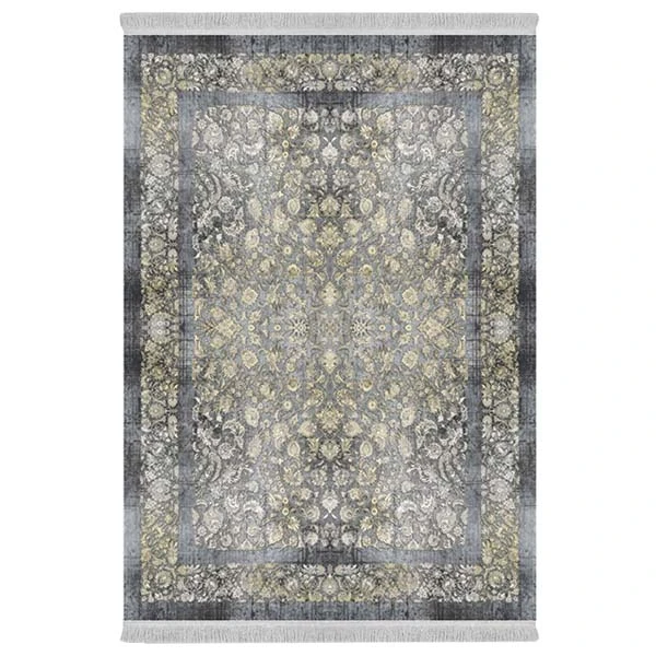 فرش پارچه‌ای دفه مدل فرشینه هازان مخمل طرح فانتزی کد 3031