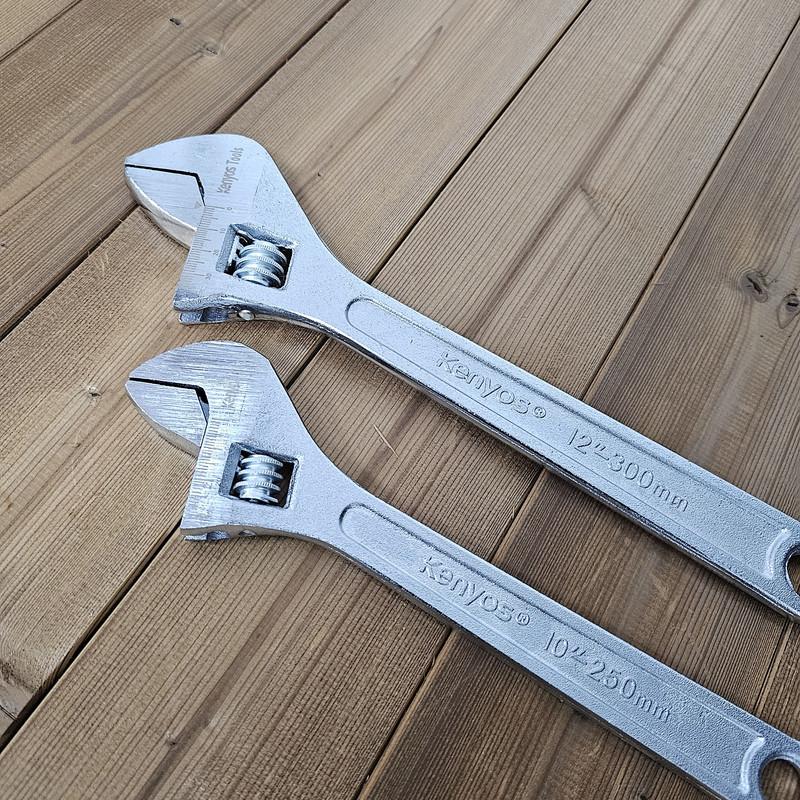 آچار فرانسه کنیوس کد 2 سایز 10-12 اینچ مجموعه 2 عددی