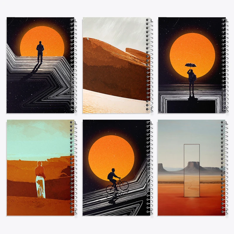 دفتر مشق 100 برگ خندالو طرح مفهومی کد 994 مجموعه 6 عددی