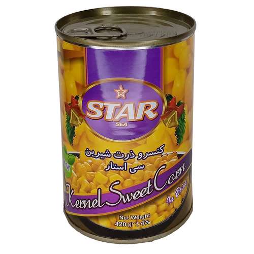کنسرو ذرت شیرین سی استار - 420 گرم