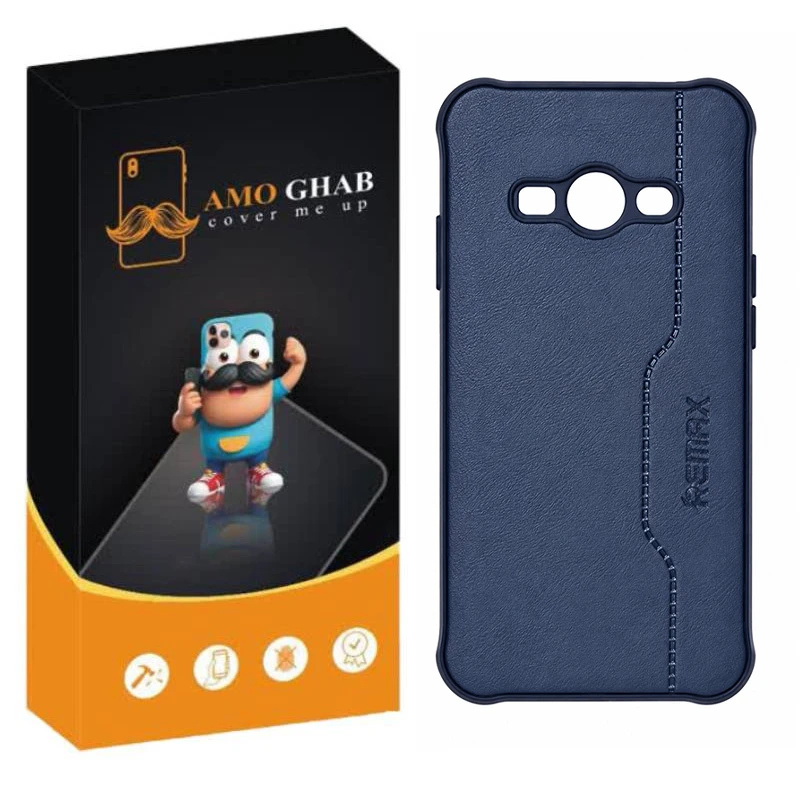 کاور عمو قاب مدل چرم RMX مناسب برای گوشی موبایل سامسونگ Galaxy J110