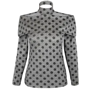 بلوز زنانه مدل خال خالی کد 202104