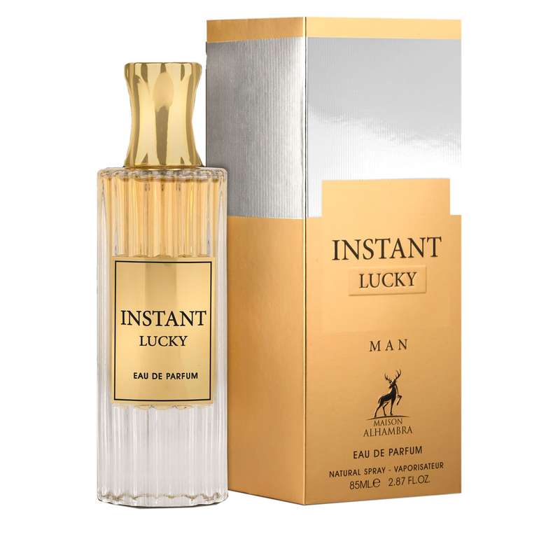 ادو پرفیوم مردانه الحمبرا مدل Instant Lucky Man حجم 85 میلی لیتر