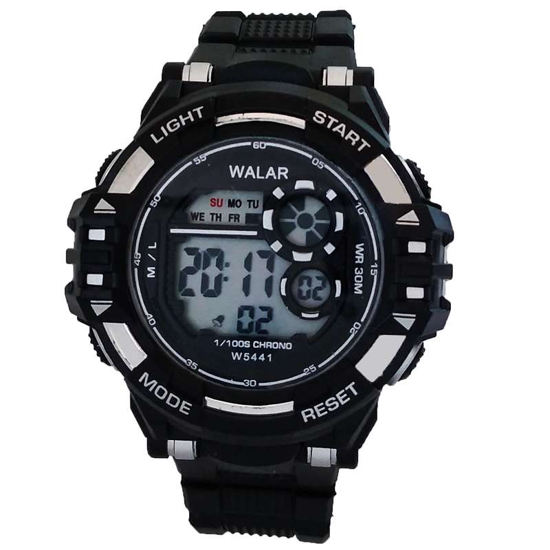 ساعت مچی دیجیتال پسرانه والار مدل ضدآب چراغدار ساعت مچی دیجیتال پسرانه والار مدل ضدآب چراغدار