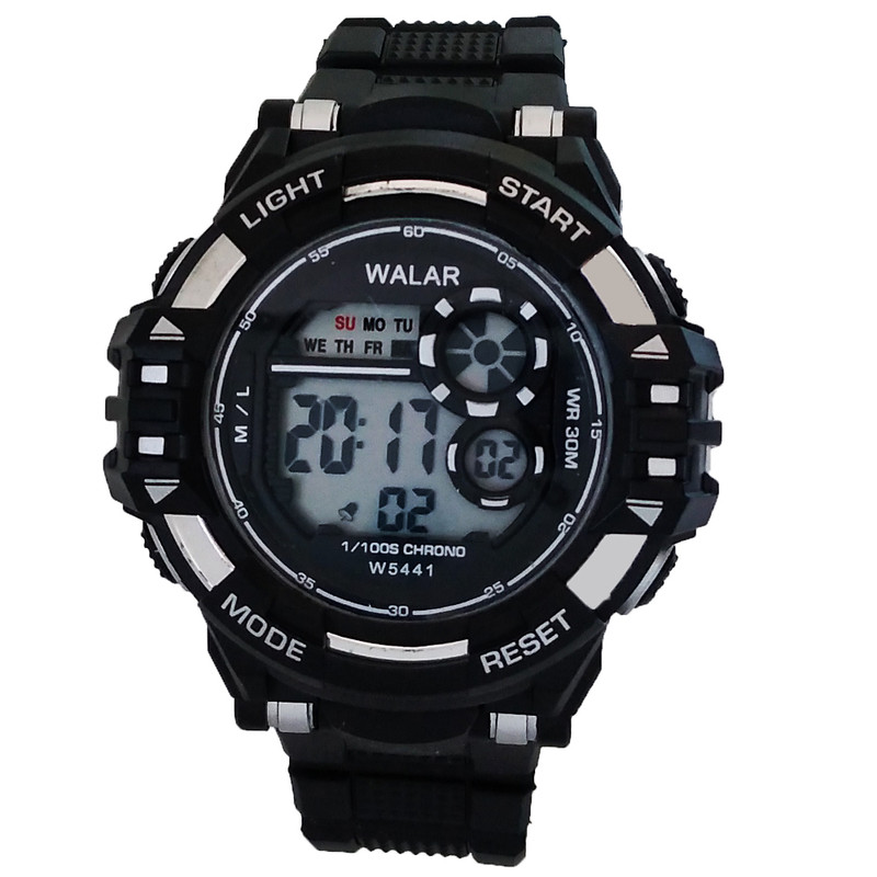 ساعت مچی دیجیتال پسرانه والار مدل ضدآب چراغدار ساعت مچی دیجیتال پسرانه والار مدل ضدآب چراغدار