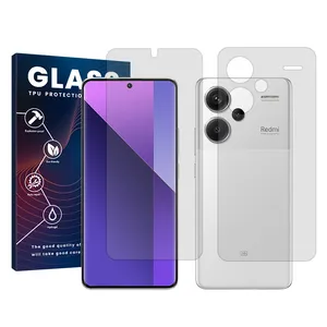 Glass Resistant model transparent screen protector suitable for Xiaomi Redmi Note 13 Pro Plus mobile phone with back screen protector