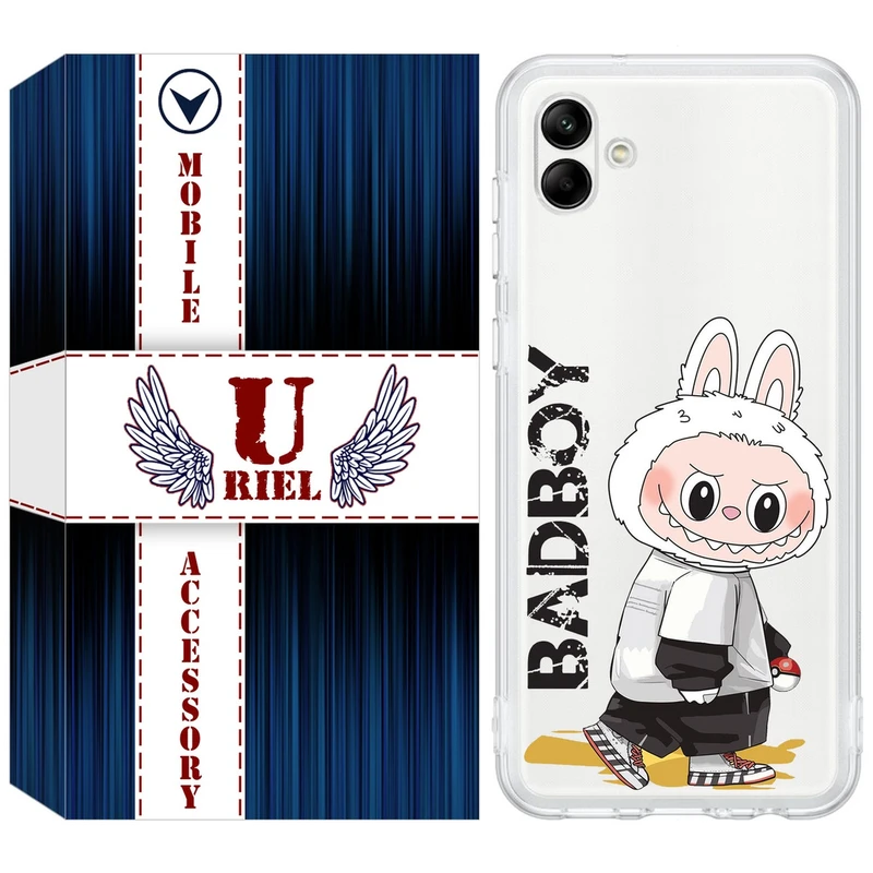 کاور یوریل مدل Clear کد 103 طرح لبوبو Labubu مناسب برای گوشی موبایل سامسونگ Galaxy A04e