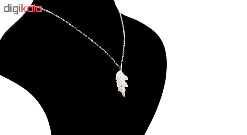 گردنبند نقره بهارگالری طرح برگ مدل Luxury Leaf