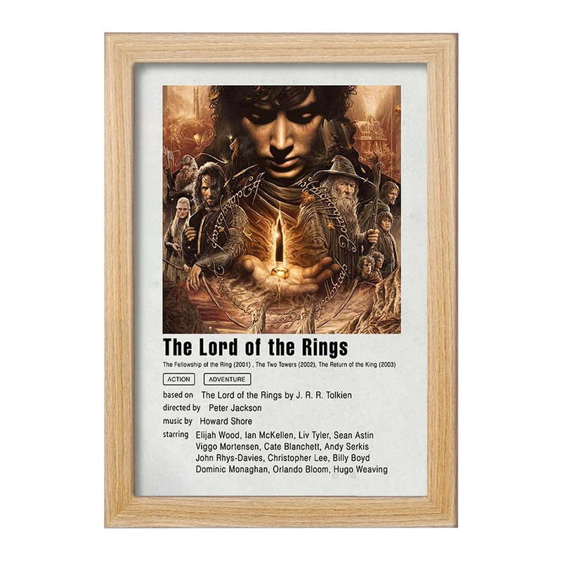 تابلو خندالو مدل ارباب حلقه ها کد F11943