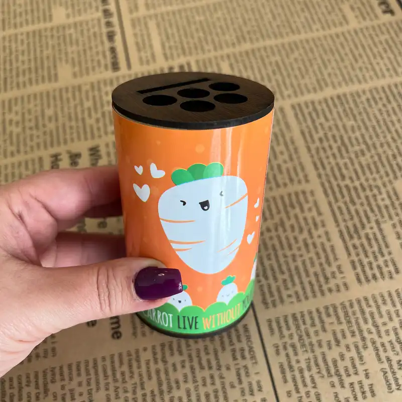 بسته لوازم تحریر مدل هویج تپل کد jame.gha مجموعه 6 عددی