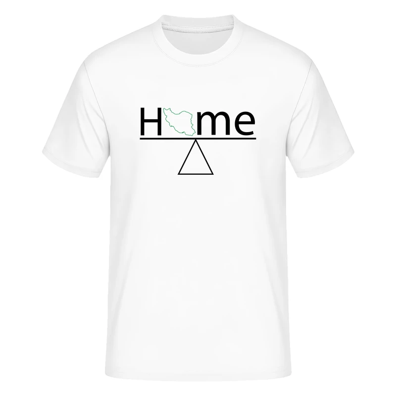 تی شرت آستین کوتاه مردانه مدل ایران home