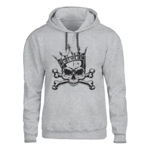 هودی مردانه مدل  اسکلت کد Z18 رنگ طوسی