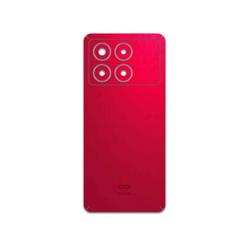 برچسب پوششی ماهوت مدل Matte-Warm-Red مناسب برای گوشی موبایل شیائومی Poco X6 Pro