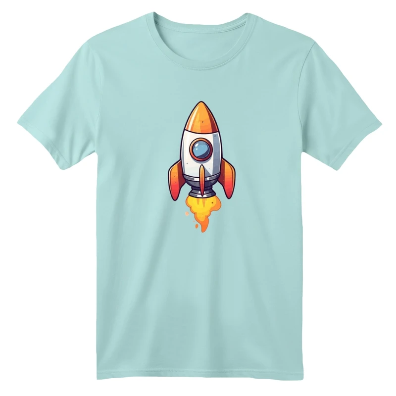 تی شرت آستین کوتاه بچگانه مدل موشک