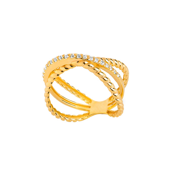 انگشتر طلا 18 عیار زنانه کیا گالری مدل AR475