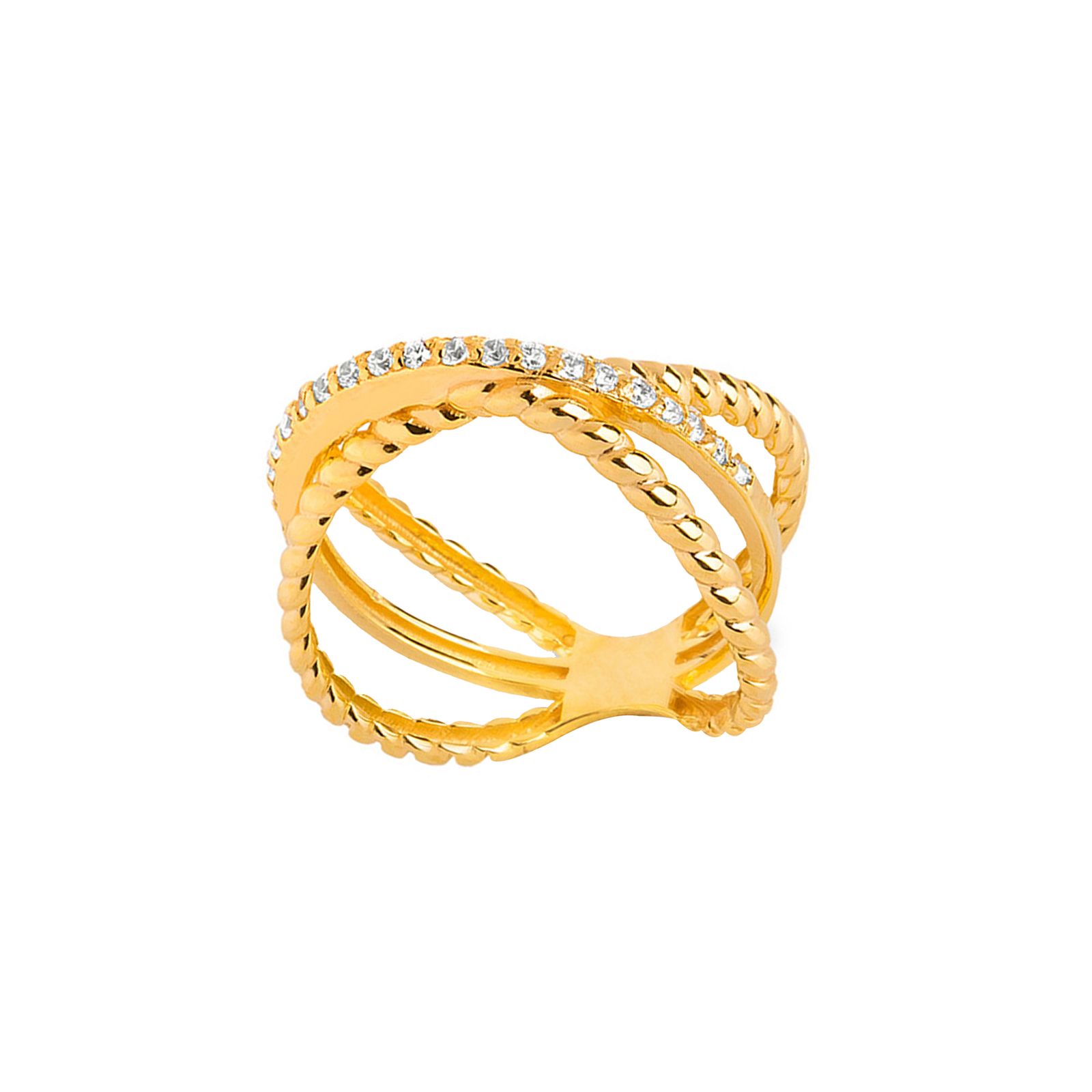 انگشتر طلا 18 عیار زنانه کیا گالری مدل AR475 - - 1