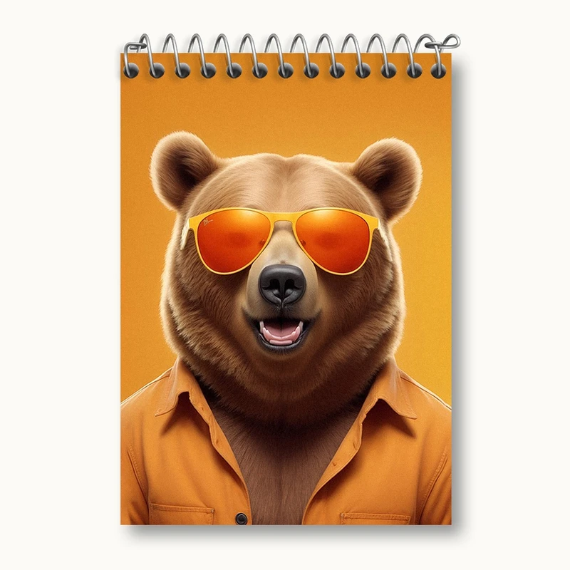 دفتر یادداشت 50 برگ خندالو مدل خرس بامزه کد F2882