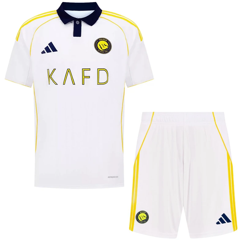 ست پولوشرت و شلوارک ورزشی مردانه مدل النصر عربستان Away 2026