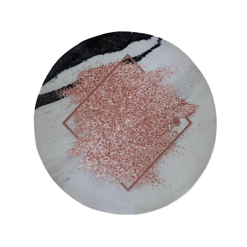 پادری مدل دایره طرح سنگ کد 8396 سایز 90 × 90 سانتی متر