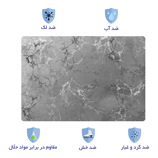 استیکر لپ تاپ توییجین و موییجین طرح هندسی کد 22 مناسب برای لپ تاپ 15.6 اینچ به همراه برچسب حروف فارسی کیبورد