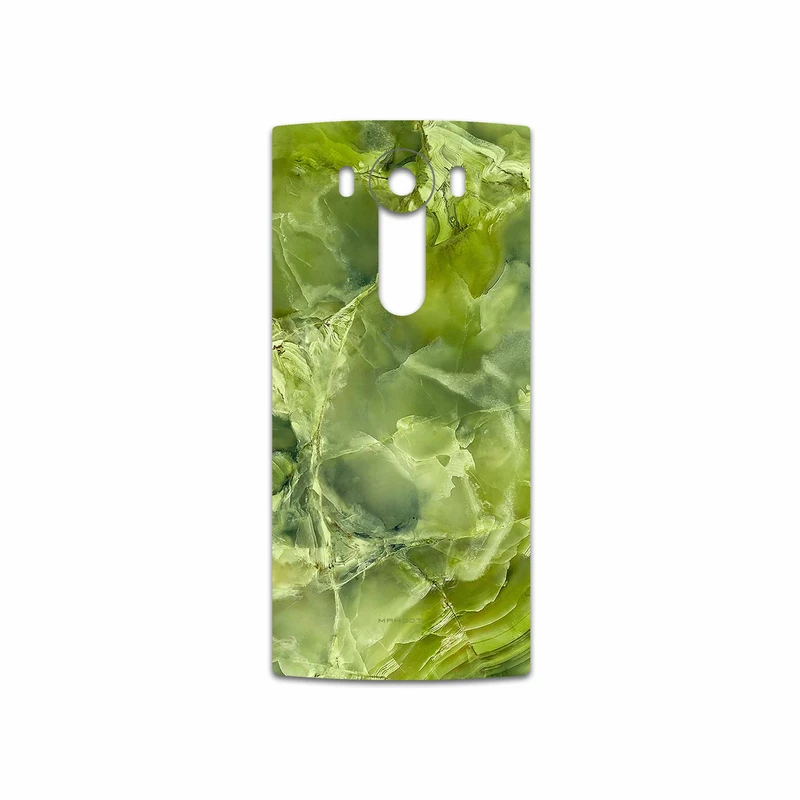 برچسب پوششی ماهوت مدل Green Crystal Marble مناسب برای گوشی موبایل ال جی V10