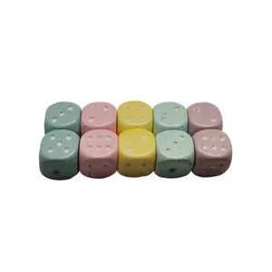  تاس بازی مدل پاستیلی مات بسته 10 عددی