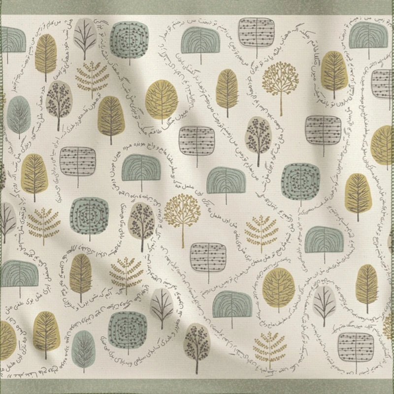 کاغذ کادو مریخ مدل پارچه ای طرح You and me 1092 سایز 50×50 سانتیمتر 