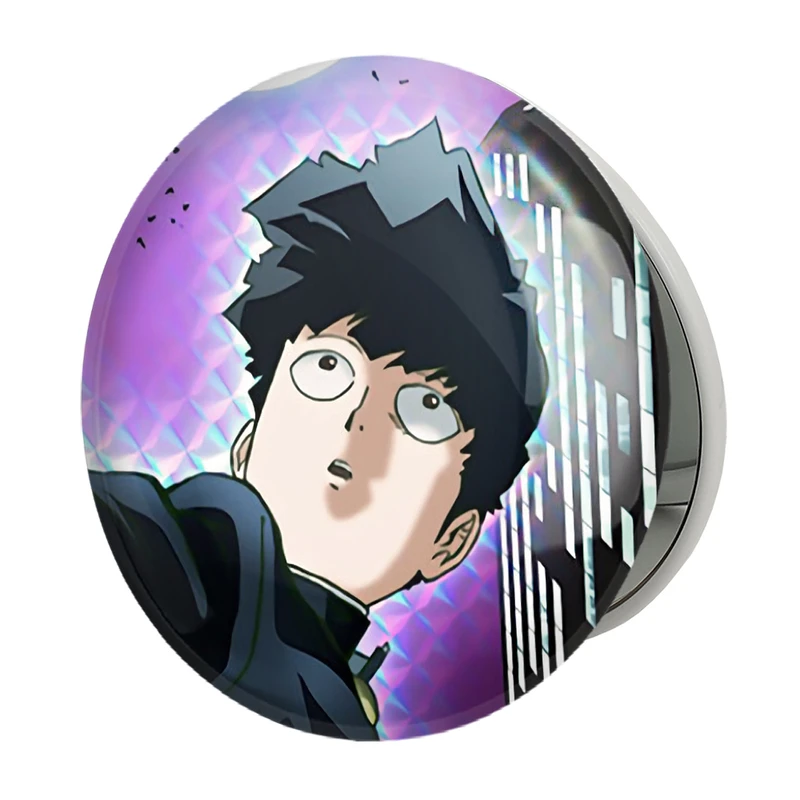 آینه جیبی خندالو طرح ریتسو انیمه موب سایکو Mob Psycho 100 مدل تاشو کد 24496 