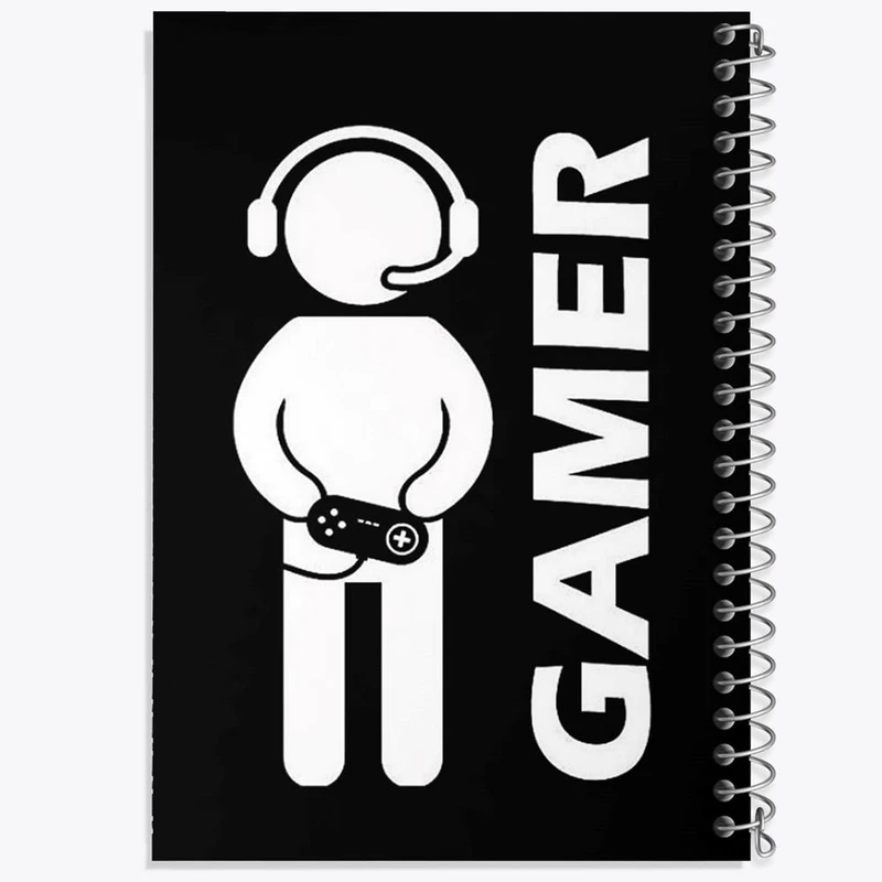 دفتر شطرنجی 50 برگ خندالو طرح گیمر Gamer کد 3892