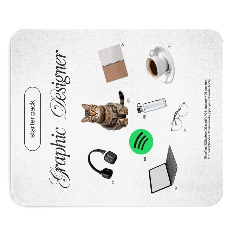 ماوس پد طرح پک استارت طراحی سایز 19x24 سانتی متر