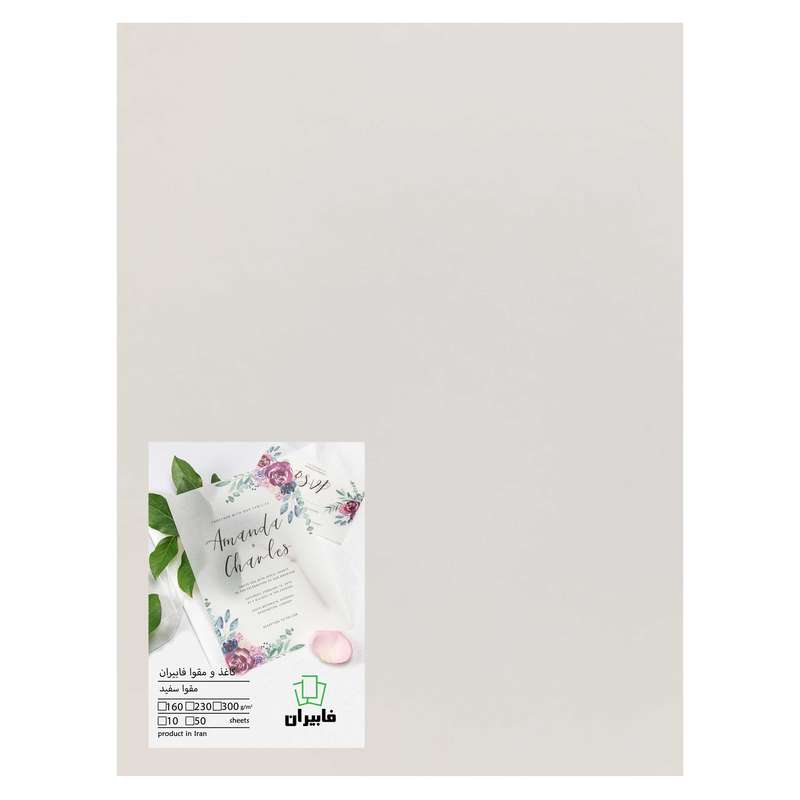 مقوا فابیران مدل کارتی سایز 21x30 سانتی متر بسته 10 عددی